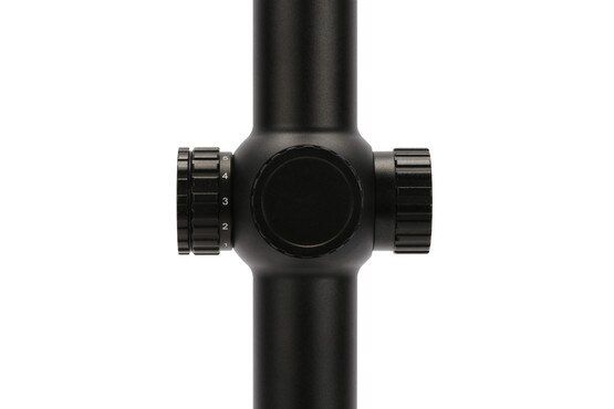 Primary Arms 1-6x24mm ACSS Raptor 7.62 FFP rifle scope has a matte black anodized finish